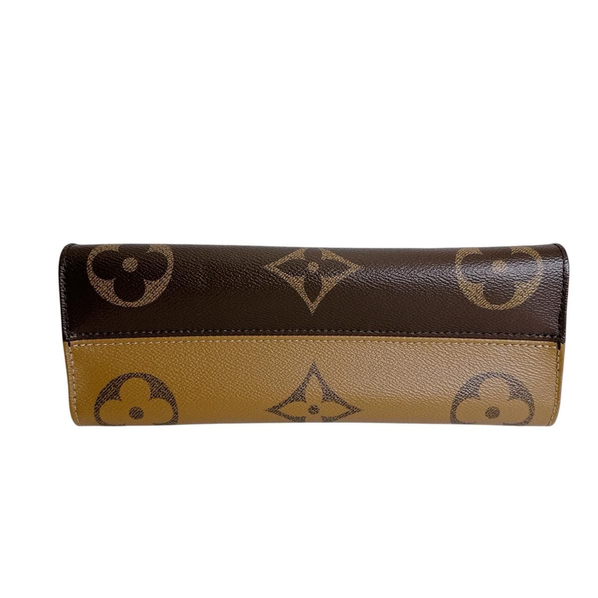 Louis Vuitton Monogram Tote On The Go East West Brown — view 4