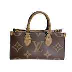 Louis Vuitton Monogram Tote On The Go East West Brown — view 3