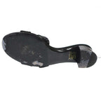 Hermes Oasis Sandal Rhinestone Design Black 36.5 — view 3
