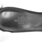 Hermes Oasis Sandal Rhinestone Design Black 36.5 — view 5