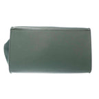 Celine Trapeze Leather Shoulder Bag Green — view 4