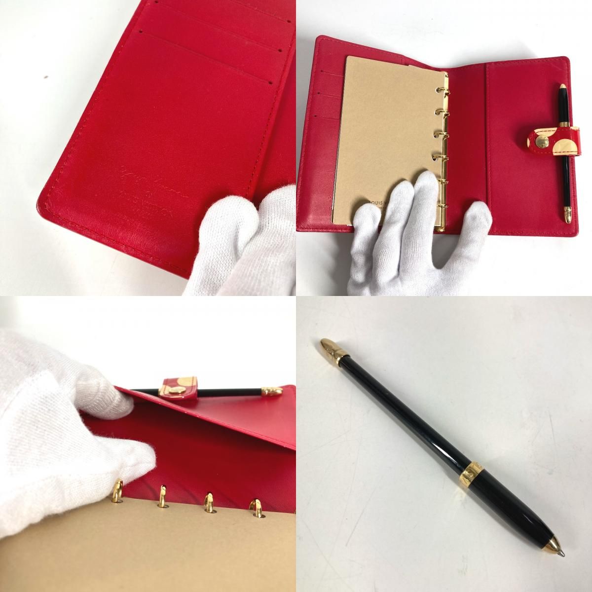 Louis Vuitton Notebook Cover Agenda PM with Ballpoint Pen — view 9
