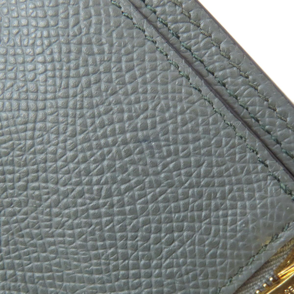 Hermes Bearn Souffle Gold Long Wallet Epsom — view 9