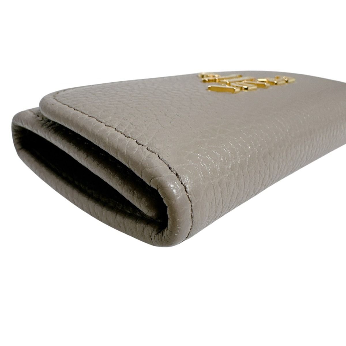 Prada Vitello Grain Leather 6 Key Case Saffiano Grey Ge — view 6