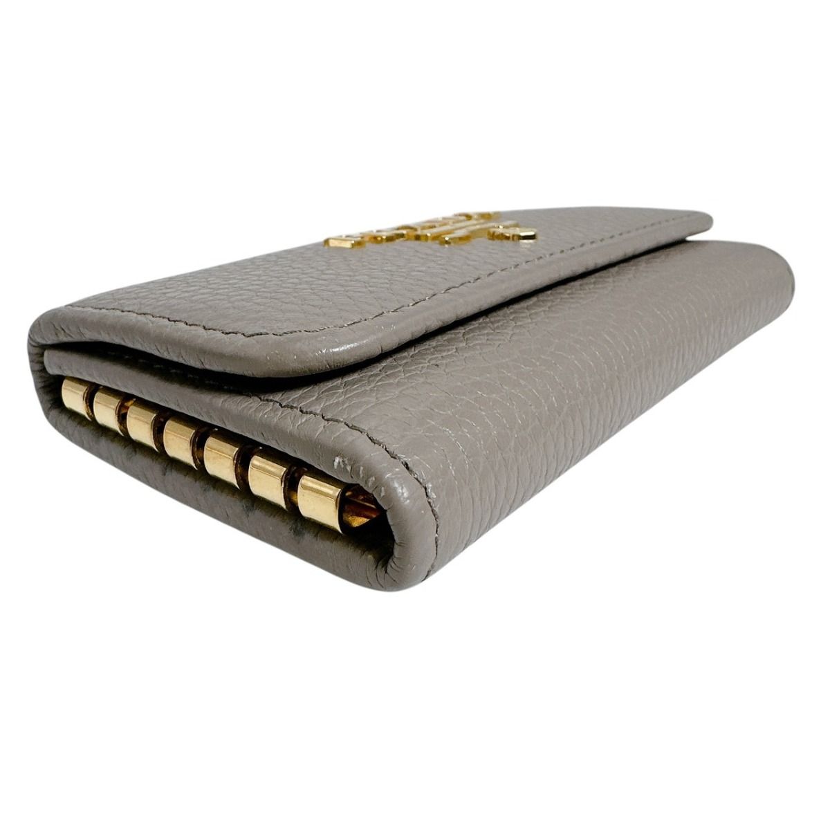Prada Vitello Grain Leather 6 Key Case Saffiano Grey Ge — view 8