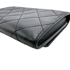 Chanel Cambon Line Wallet Quilted Bifold Black — view 8