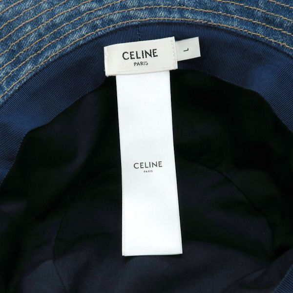 Celine Bucket Hat Cotton Denim — view 9