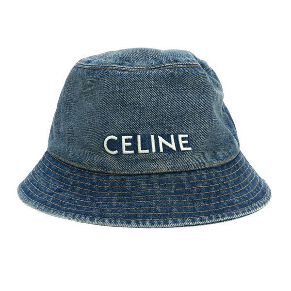 Celine Bucket Hat Cotton Denim — view 2