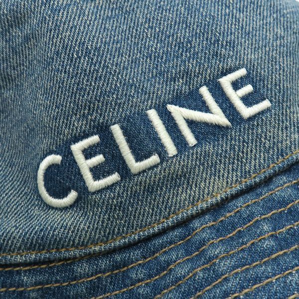 Celine Bucket Hat Cotton Denim — view 8