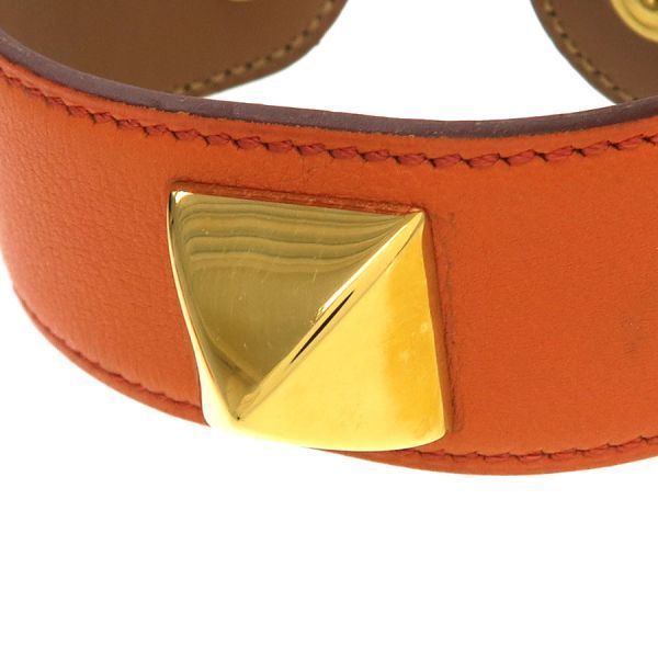 Hermes Medallion Bracelet S From a Leather — view 6