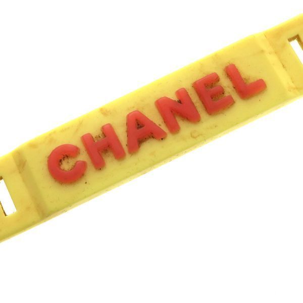 Chanel Rubber Bracelet Yellow — view 4