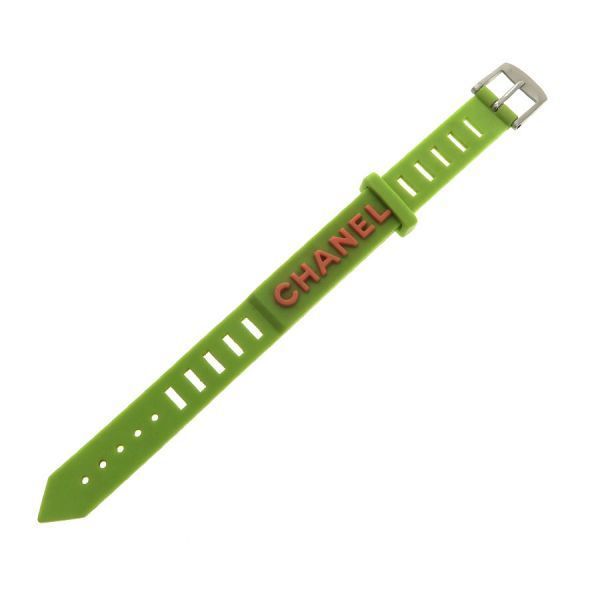 Chanel Rubber Bracelet Green — view 2