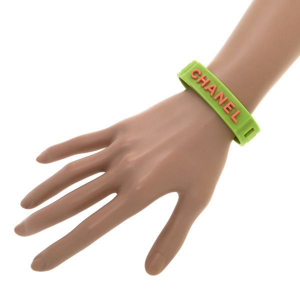Chanel Rubber Bracelet Green — view 9