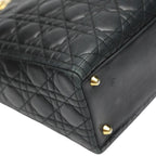 Dior Christian 2-Way Shoulder Bag Cannage Black — view 6