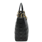 Dior Christian 2-Way Shoulder Bag Cannage Black — view 3