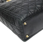Dior Christian 2-Way Shoulder Bag Cannage Black — view 8