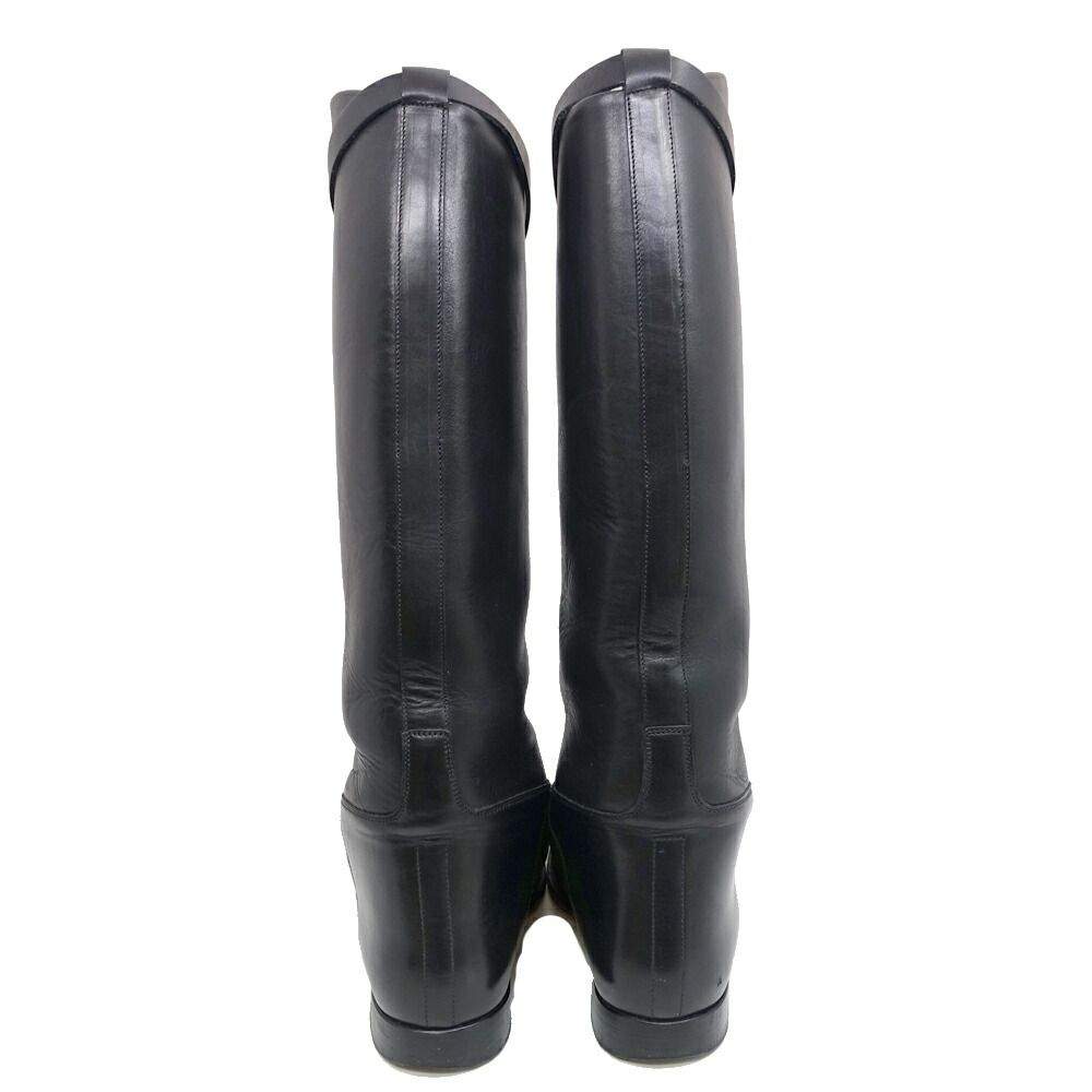 Hermes Jumping Boots Kelly Buckle Long 38 JP — view 4