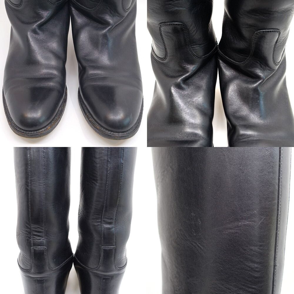 Hermes Jumping Boots Kelly Buckle Long 38 JP — view 8