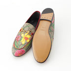 Gucci Flora GG Supreme Michele Bit Loafers Shoes Multicolor 34.5 — view 5