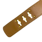 Celine Mantel Chain Belt Turnlock Leather Black Gold — view 6