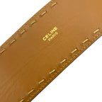 Celine Mantel Chain Belt Turnlock Leather Black Gold — view 7