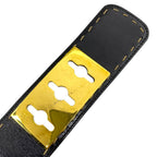 Celine Mantel Chain Belt Turnlock Leather Black Gold — view 5