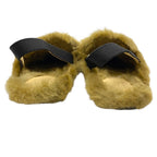 Gucci Kids Princetown Horsebit Children Slippers Sandals Leather Fur Black — view 3