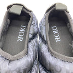 Dior Snow Slipper Flat Shoes Quilted Nylon Logo Black — view 8