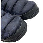 Dior Snow Slipper Flat Shoes Quilted Nylon Logo Black — view 6