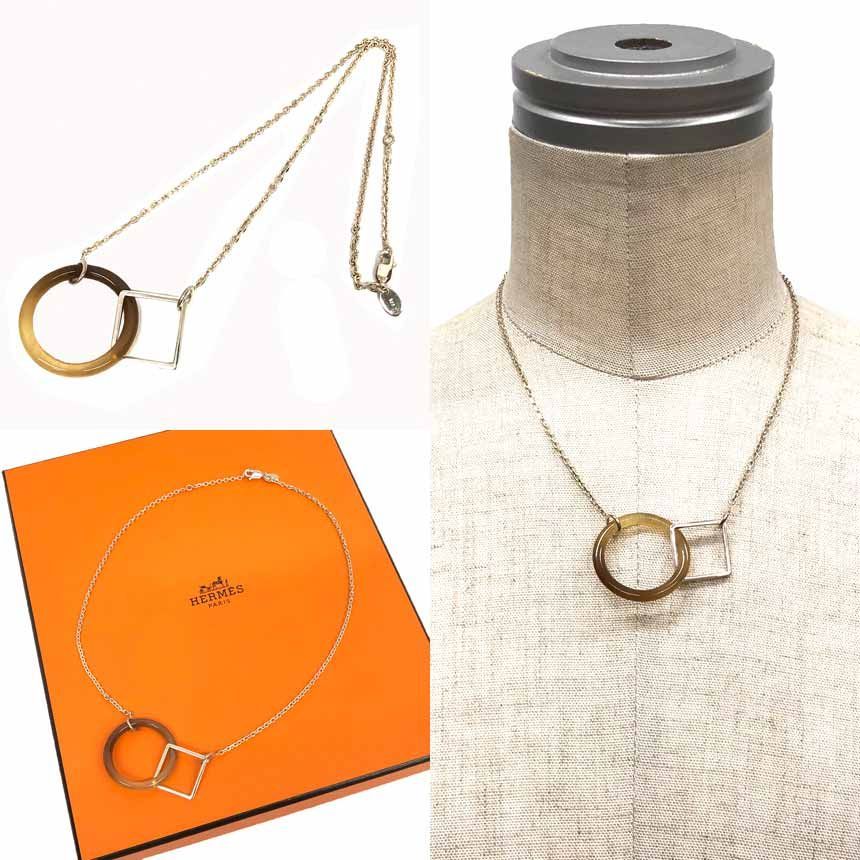 Hermes Necklace Ras de Cou Osmose Pendant Buffalo — view 2