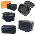 Hermes Pouch Travel Silk Mini Cube Black — view 2