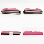 Hermes Bearn Card Case Epsom Silver Purple White — view 3