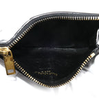 Saint Laurent Tiny Cassandra Fragment Zip Card Case Coin Black — view 3