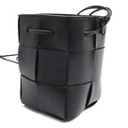 Bottega Veneta Maxi Intrecciato Cassette Mini Shoulder Bag Black — view 2