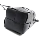 Bottega Veneta Maxi Intrecciato Cassette Mini Shoulder Bag Black — view 3