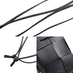 Bottega Veneta Maxi Intrecciato Cassette Mini Shoulder Bag Black — view 5