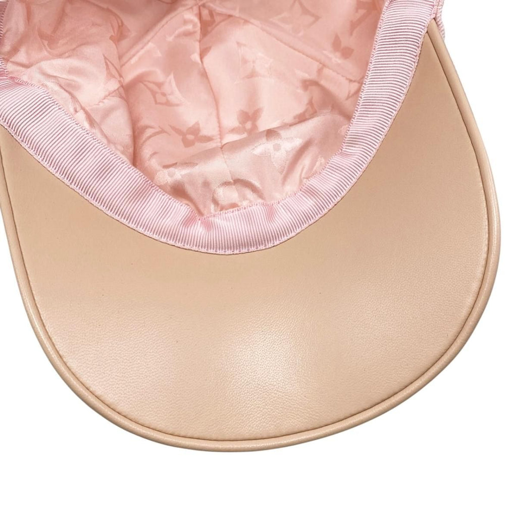 Louis Vuitton Hat Be My Cap Monogram Denim Leather Pink — view 7