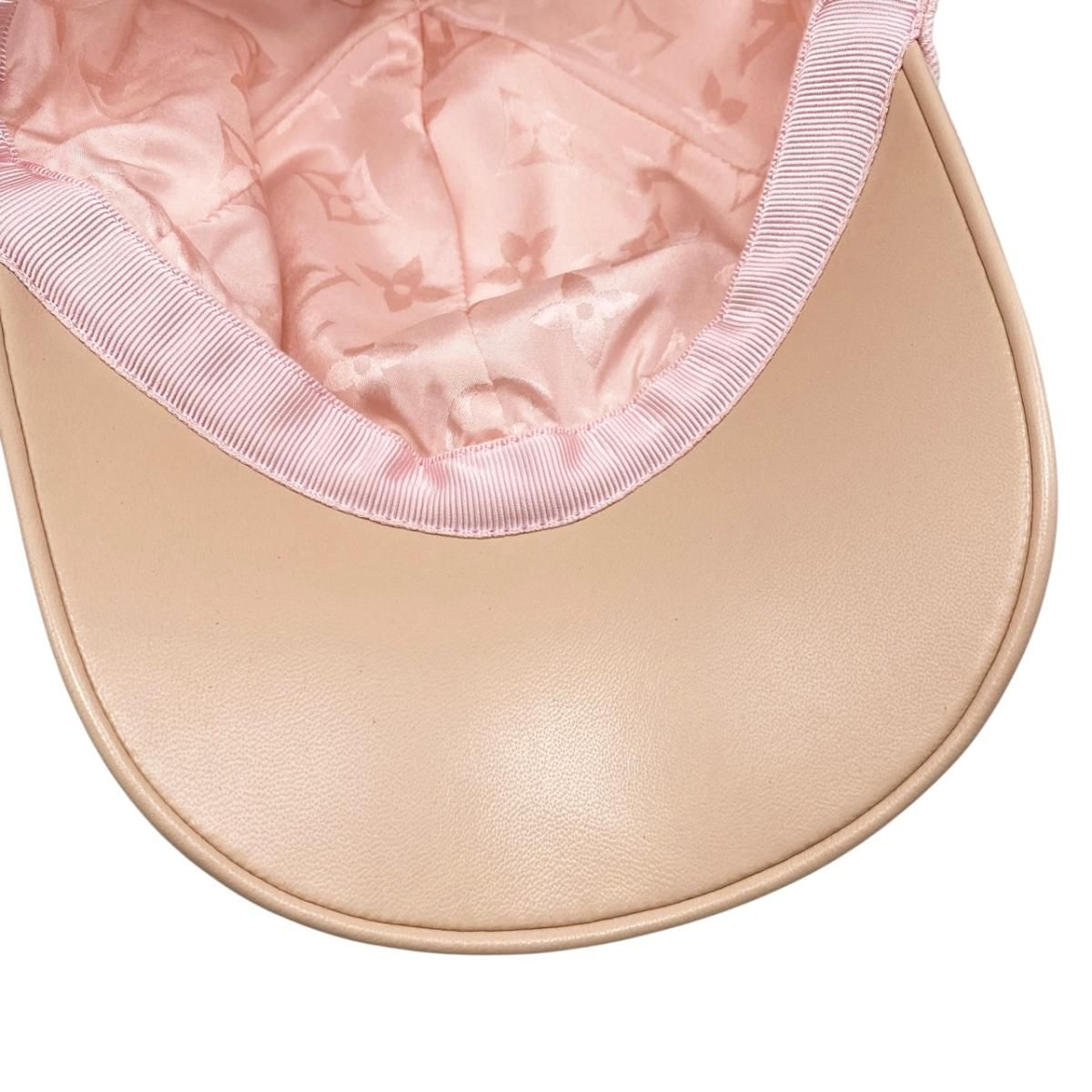 Louis Vuitton Hat Be My Cap Monogram Denim Leather Pink — view 7