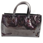 Louis Vuitton Handbag Wilshire PM Monogram Vernis Canvas Amarante Purple — view 2