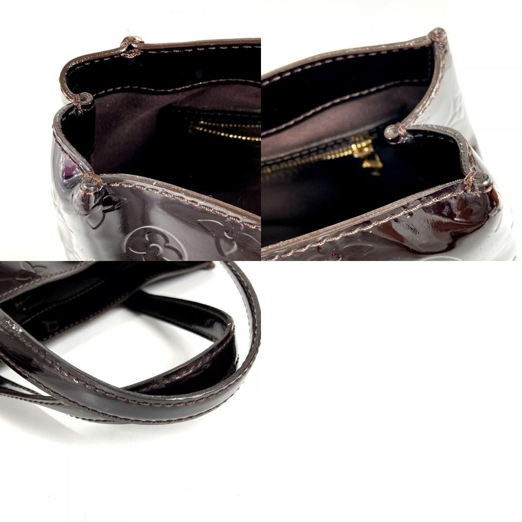 Louis Vuitton Handbag Wilshire PM Monogram Vernis Canvas Amarante Purple — view 9