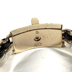 Chanel Bangle CC Logo Chain Metal Black — view 5