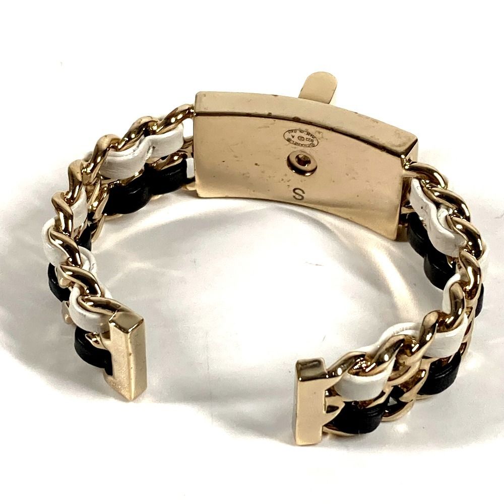 Chanel Bangle CC Logo Chain Metal Black — view 6