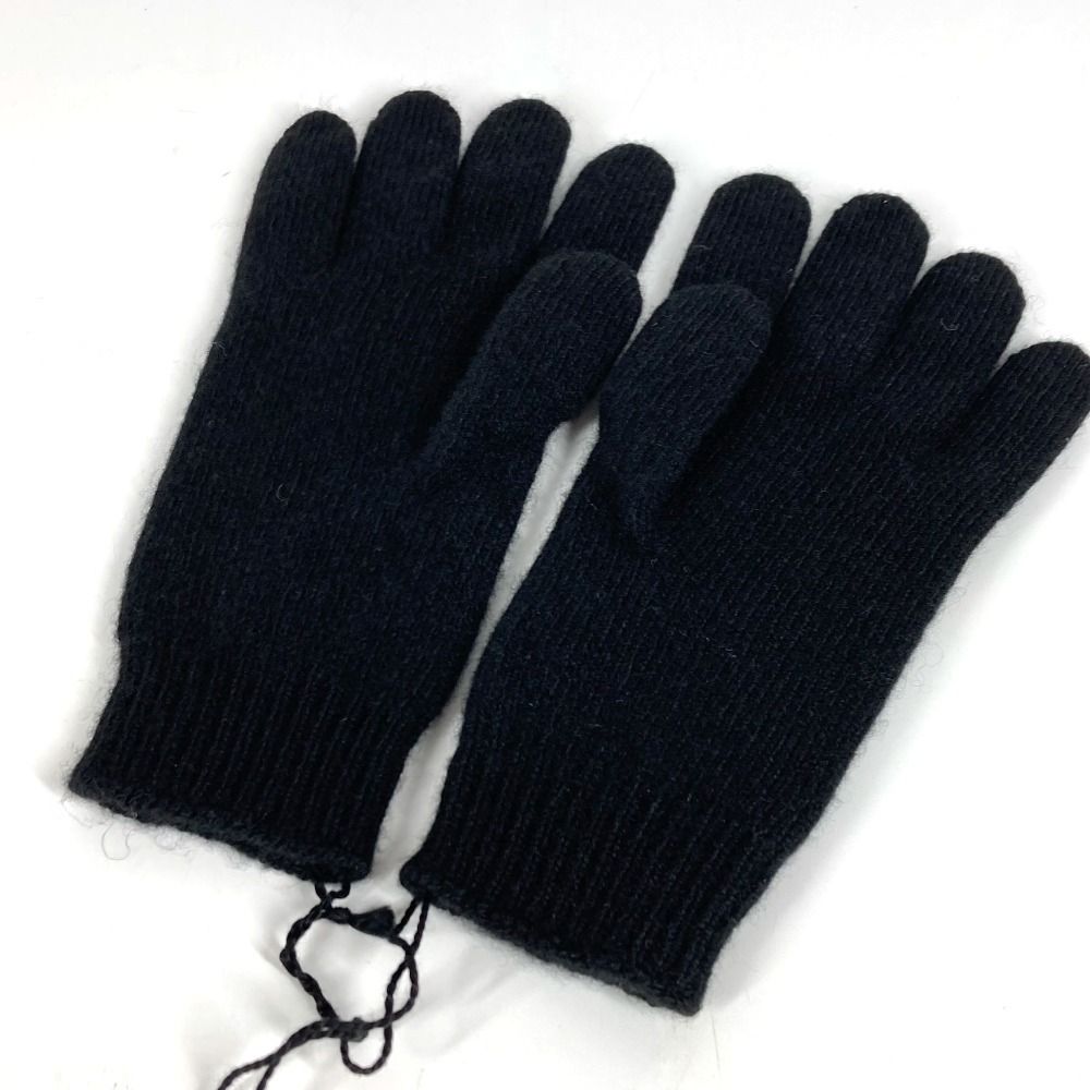 Hermes Gloves Studded Medley Cashmere Black — view 4