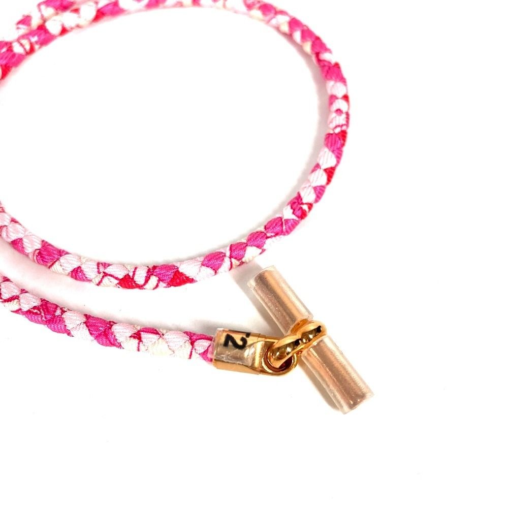 Hermes Bracelet Glenan Double Tour Leather Pink — view 5