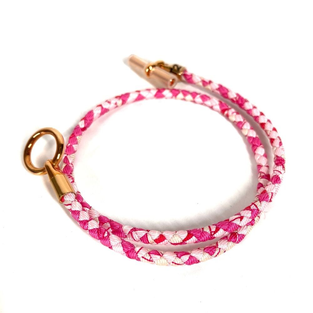Hermes Bracelet Glenan Double Tour Leather Pink — view 4