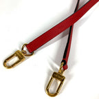 Louis Vuitton Shoulder Strap Non Adjustable Leather Red — view 4