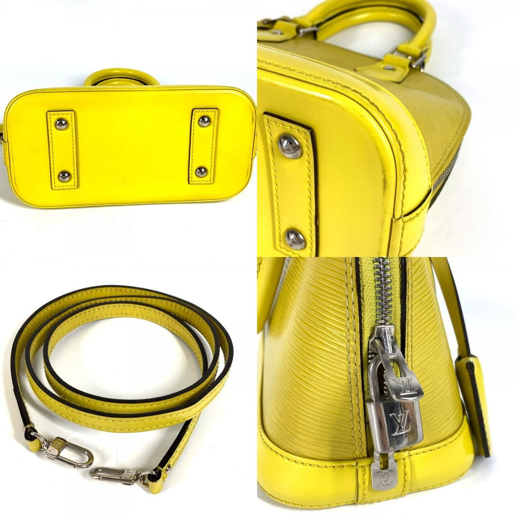 Louis Vuitton Handbag Alma BB Epi Leather Pistache Yellow — view 8