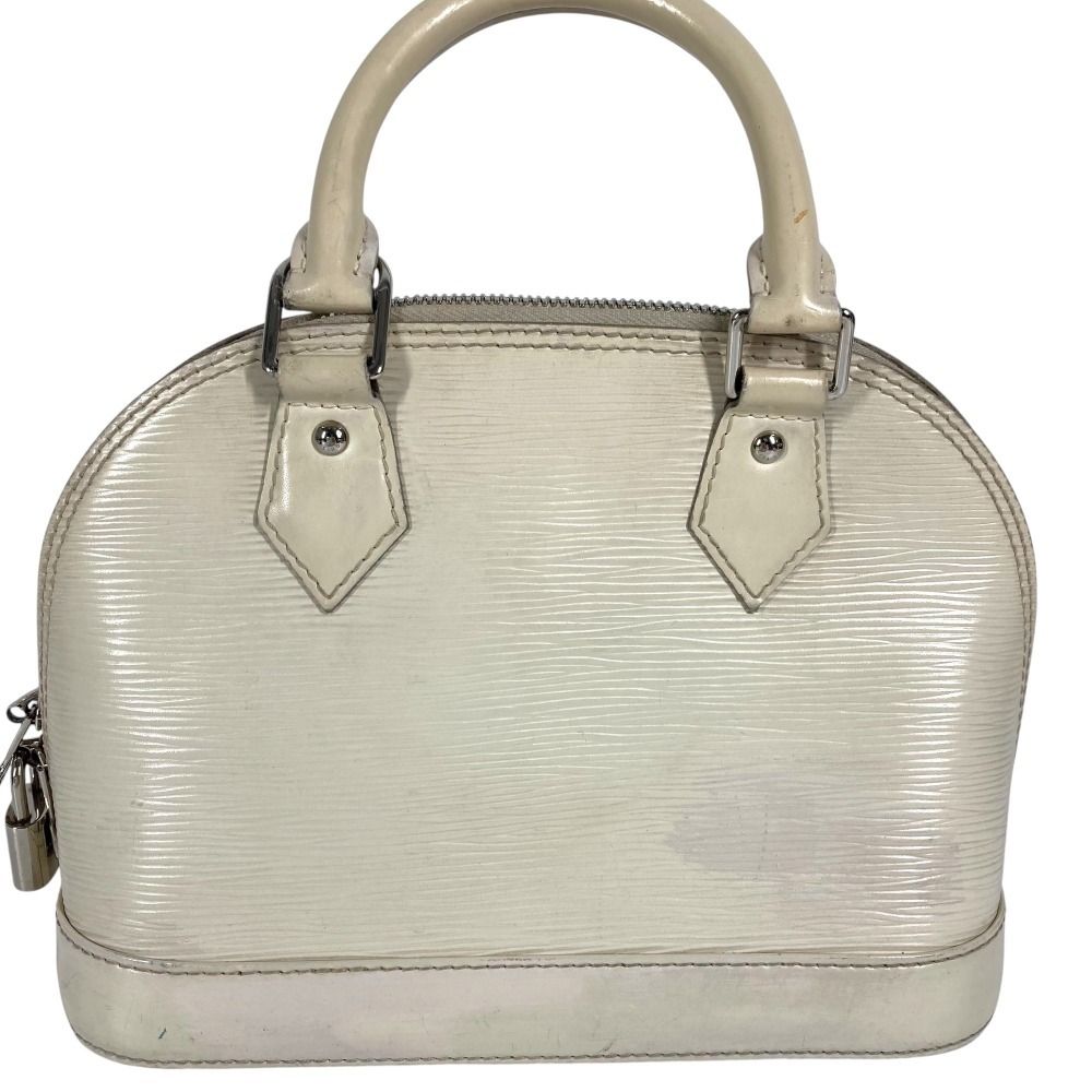Louis Vuitton Handbag Alma BB Epi Leather Yvoir White — view 4