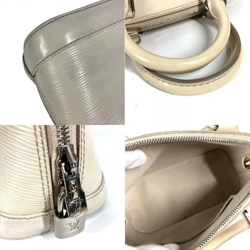 Louis Vuitton Handbag Alma BB Epi Leather Yvoir White — view 8