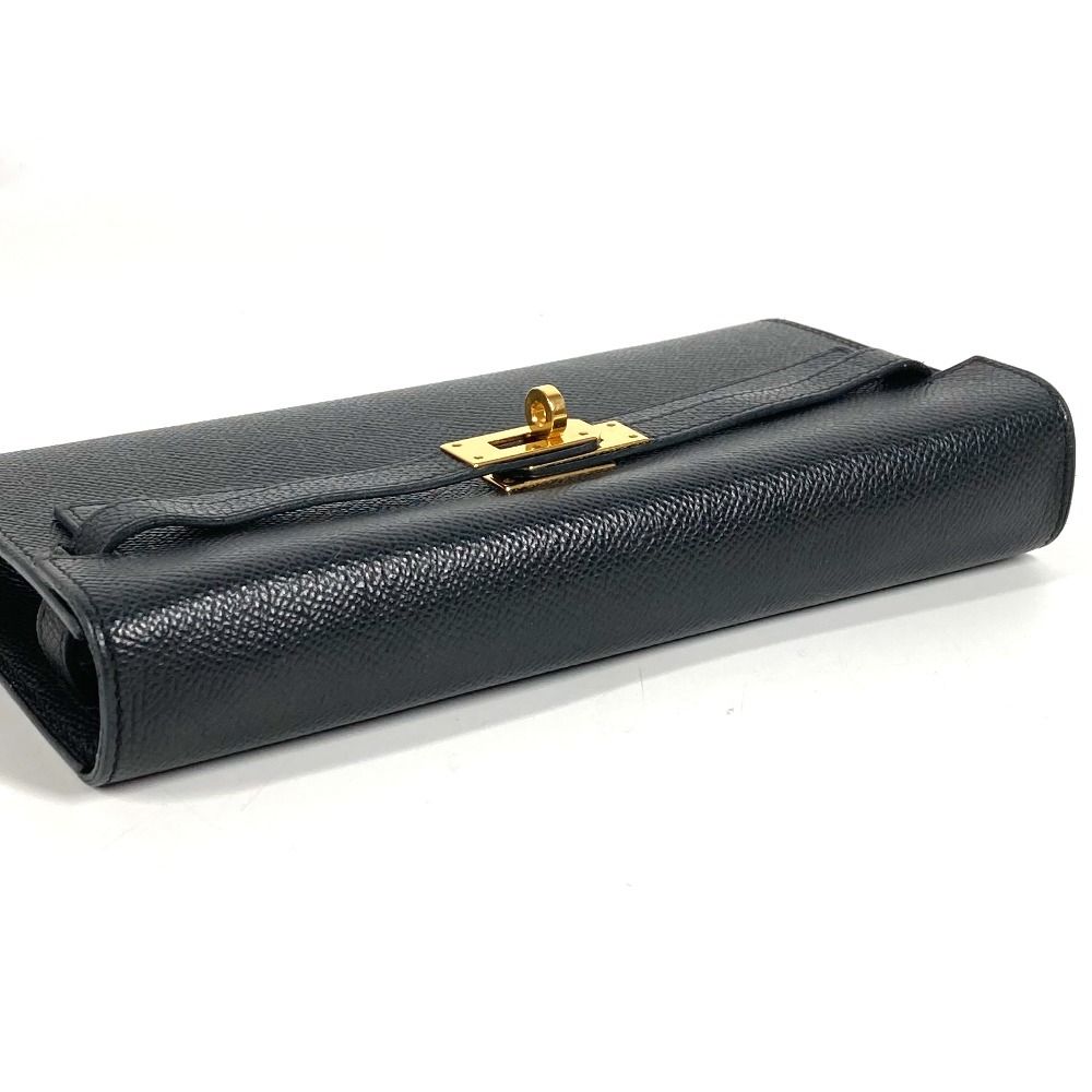 Hermes Long Wallet Kelly to Go Epsom Black — view 4